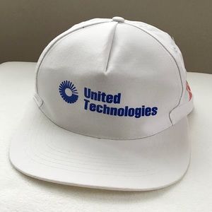 Vintage Head To Toe 90’s White United Technologies Logo Trucker Hat